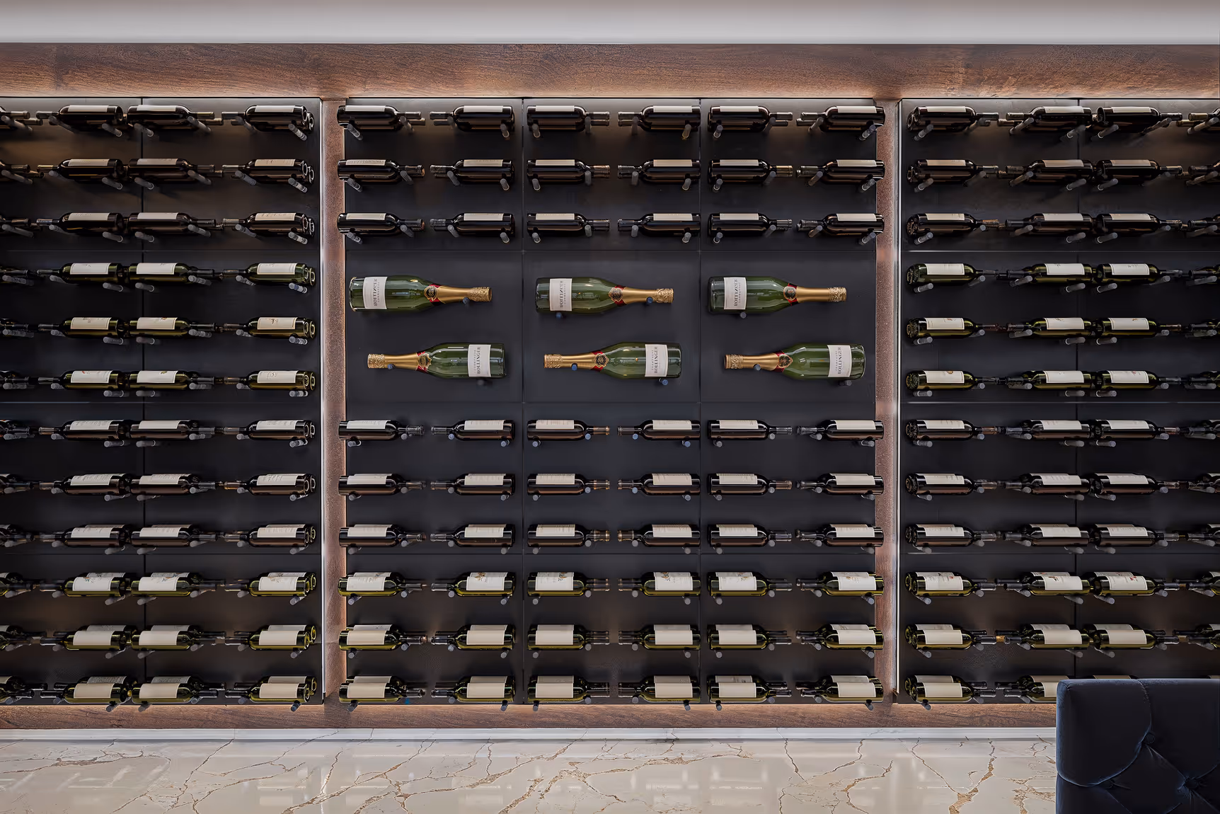 6739bdb455e14a019c6e5c45 6739bc3ce7df684287c3f4fd 3 Feature Wall Panels Black Oak Modern Chic Wine Room 20(3)